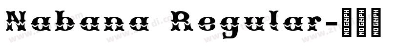 Nabana Regular字体转换